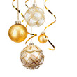 Christmas golden balls