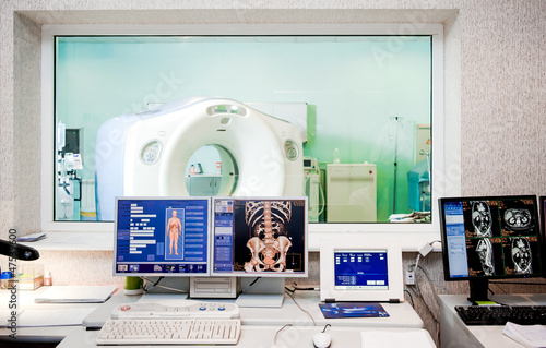 Photo: Medical equipment in oncology department at hospital Medical equipment in oncology department at hospital