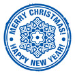 Vetor: Rubber Christmas stamp Rubber Christmas stamp