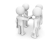 four men shaking hands