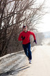 jogging in winter