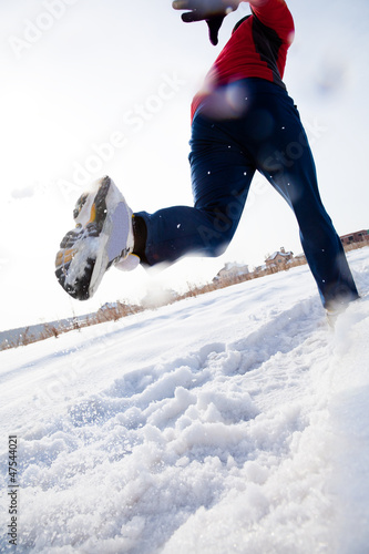 Photo: Runner in winter Runner in winter