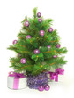 Foto: christmas tree on white christmas tree on white