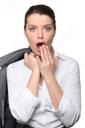 Photo: Shocked businesswoman Shocked businesswoman