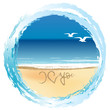 Illustration With I Love You D...