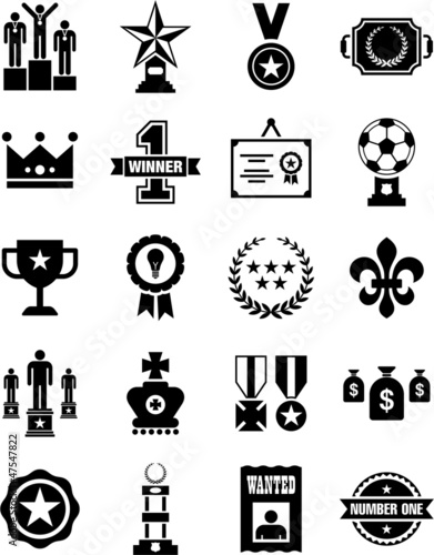Vector: Prizes & Awards icons Prizes & Awards icons