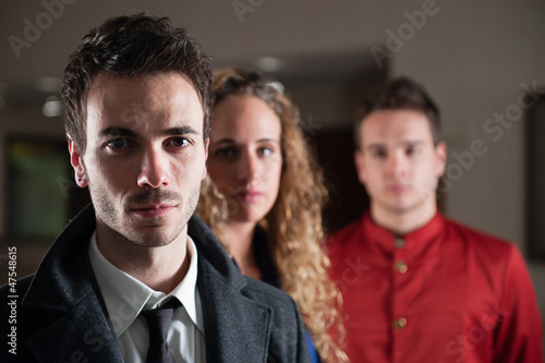 Photo: People team, like a movie poster People team, like a movie poster