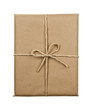 Photo: Gift in brown paper tied with string Gift in brown paper tied with string