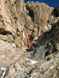 Climber on the route.