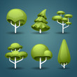 stylized trees