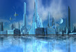 Illustration: Alien City - Computer Artwork Alien City - Computer Artwork
