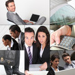 Montage of business images