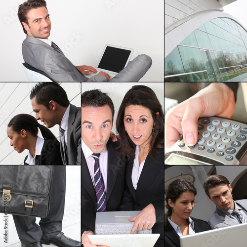 Photo: Montage of business images Montage of business images