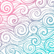 Beautiful color abstract vintage wave pattern