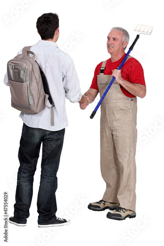 Photo: Decorator with new starter Decorator with new starter