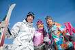 skiing people