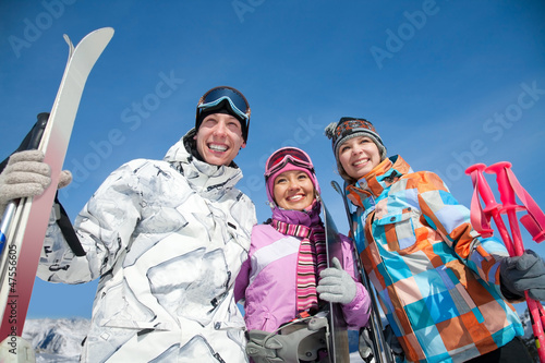 Photo: skiing people skiing people