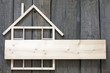 Wooden home construction renovation abstract background