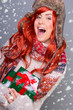 frau geschenk winter