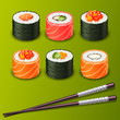 sushi set icons
