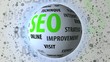 SEO related keywords rotating sphere