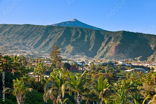 Photo: Teide Mountain Peak from Puerto de la Cruz Teide Mountain Peak from Puerto de la Cruz