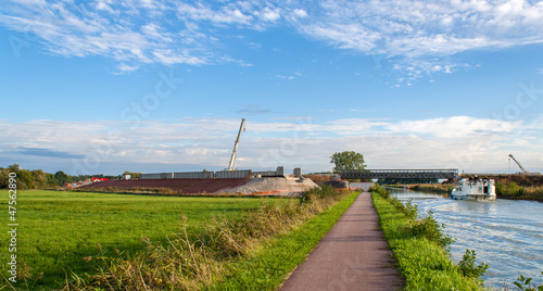 Photo: Construction of LGV Est europeenne near Strasbourg, France Construction of LGV Est europeenne near Strasbourg, France