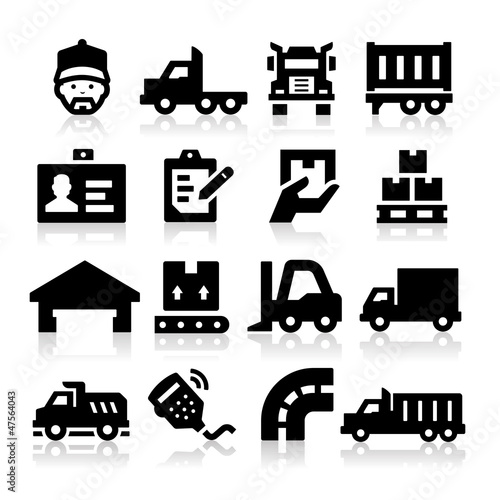 Vector: Truck icons Truck icons