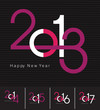 New Year greeting card