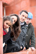 Foto: Young family at the site of their new home Young family at the site of their new home
