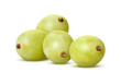 White Grapes Isolated with clipping path