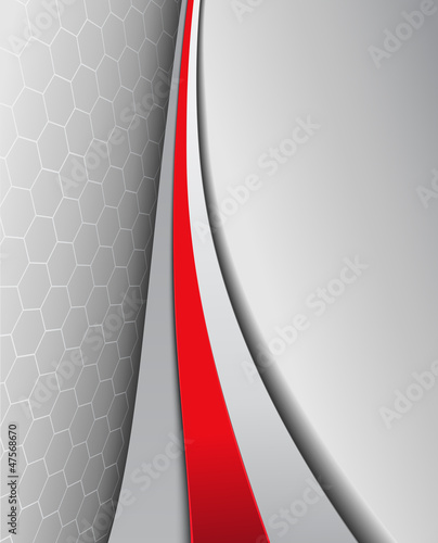 Vector: Business background, elegant grey with red Business background, elegant grey with red