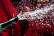 Opened bottle of champagne