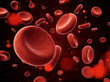 Blood particles in focus