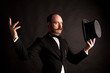 Photo: Expressive English gentleman with top hat Expressive English gentleman with top hat