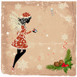 Christmas fairy for your design