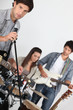 Singer in a band