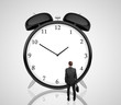businessman and clock