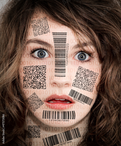 Photo: Barcode Face Barcode Face