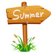 Vector: wooden arrow board wooden arrow board