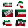 Kuwait flag collage