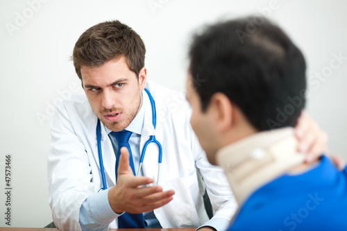 Photo: Doctor visiting a patient Doctor visiting a patient