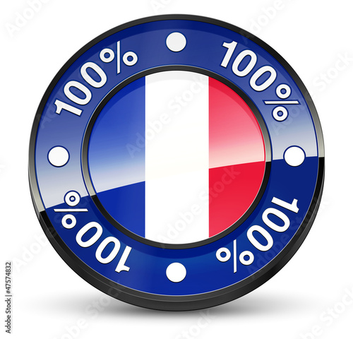 Illustration: 100%_Français_Icône 100%_Français_Icône