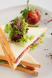fresh sandwich on white background