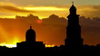 Moldova Nativity Cathedral of Chisinau towerbell sunrise