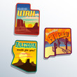 United States Arizona New Mexico Utah sticker designs