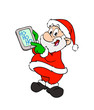 Santa Claus With Tablet