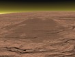 Mons Olympus on Mars planet - 3D render