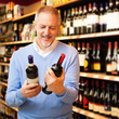 Man choosing wine