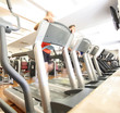 People running on treadmills